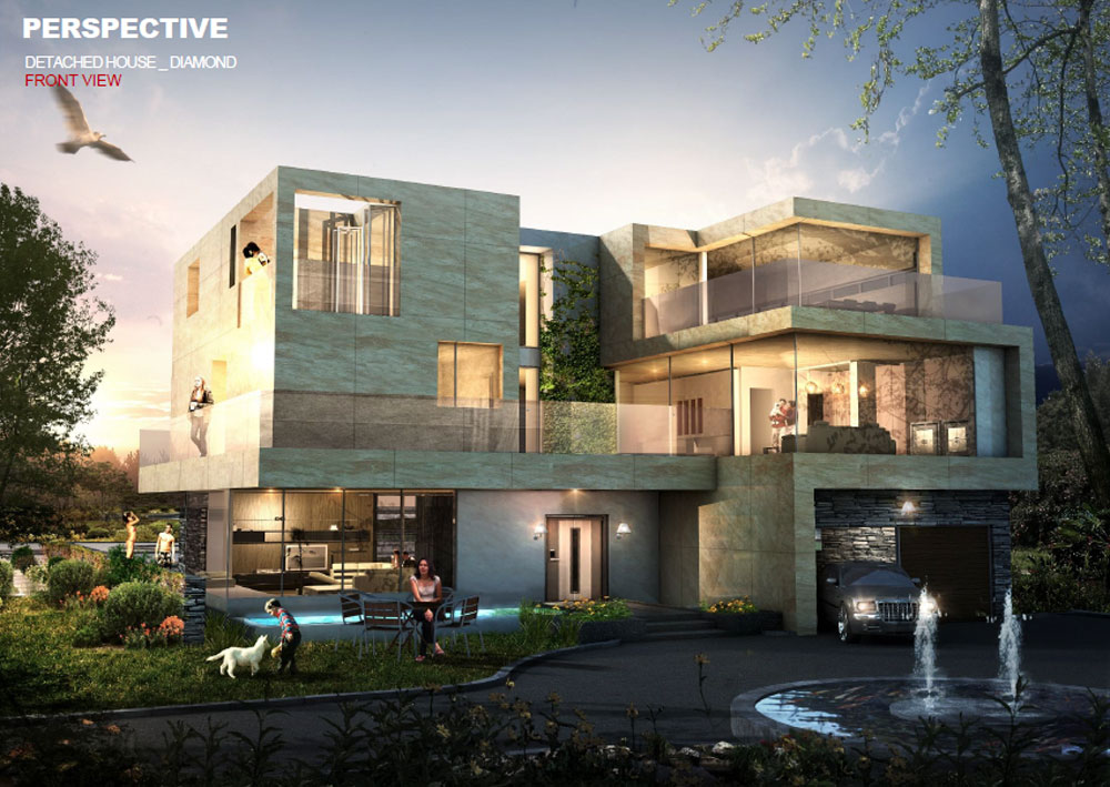 2.2. Biệt thự đơn lập Kim Cương 