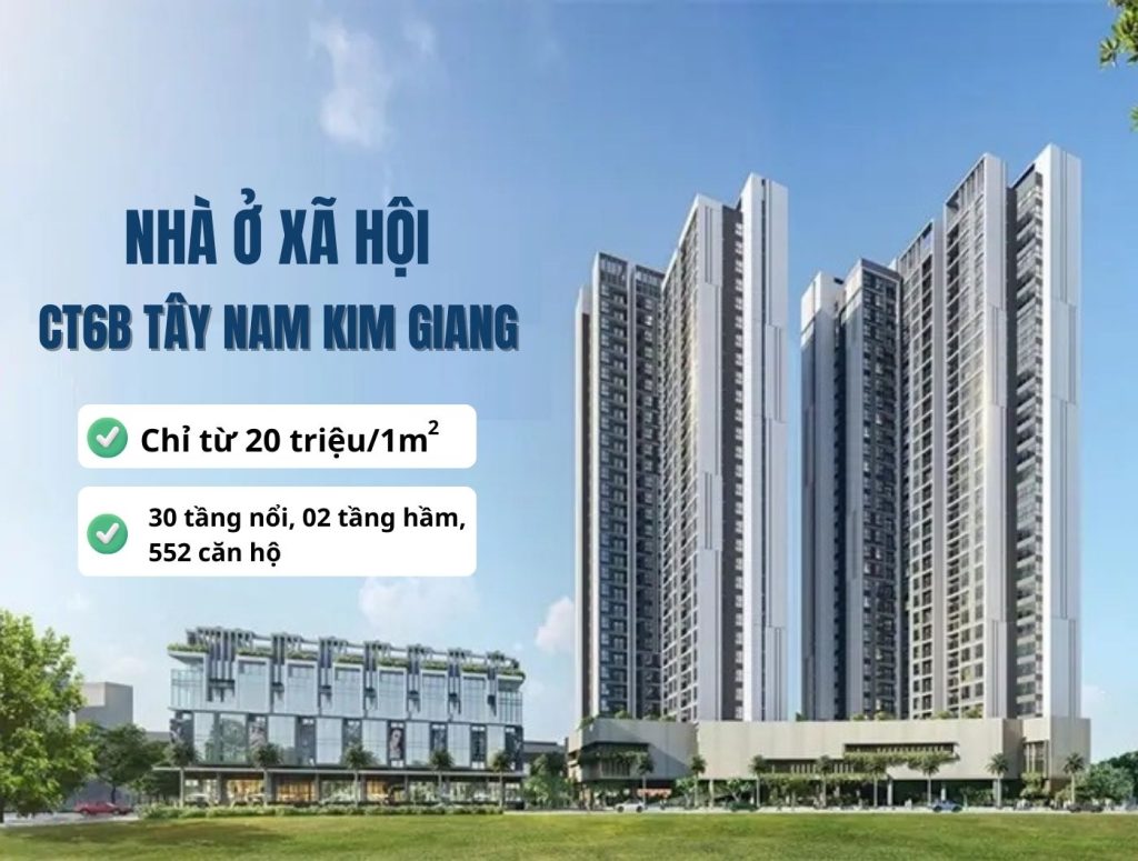 Nhà ở xã hội CT6B Tây Nam Kim Giang