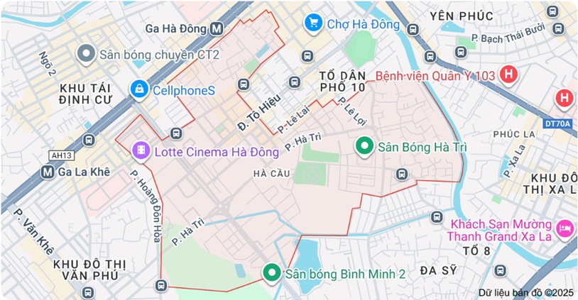 1. Phường Hà Cầu thuộc phường nào sau sáp nhập?