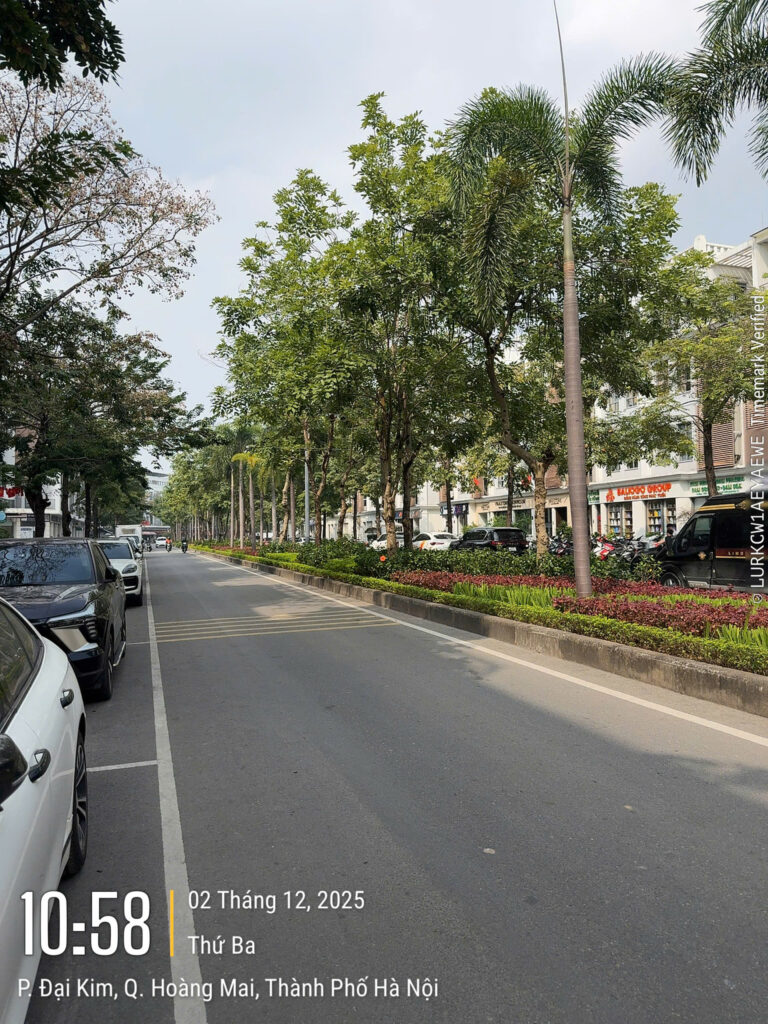 Cho thuê Shophouse The Manor Central Park 99m2 – 4 tầng, mặt Đại Lộ Hoàng Mai