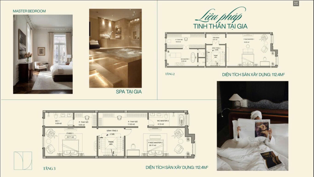 Chi tiết mặt bằng căn biệt thự liền kề tiêu chuẩn 150m²