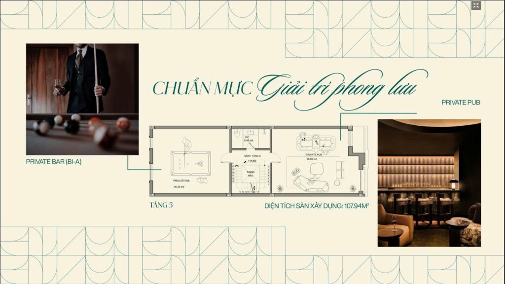 Chi tiết mặt bằng căn biệt thự liền kề tiêu chuẩn 150m²