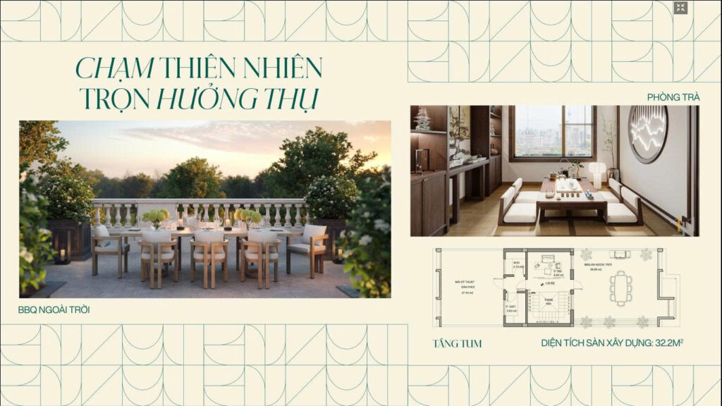 Chi tiết mặt bằng căn biệt thự liền kề tiêu chuẩn 150m²