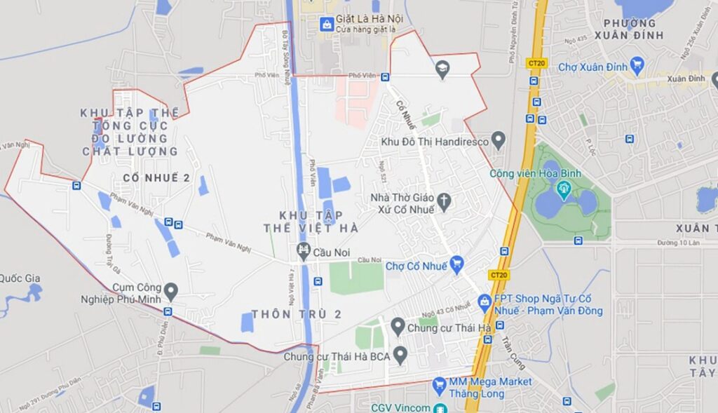 Phường Cổ Nhuế 2 Bắc Từ Liêm sau sáp nhập vào đâu, phường nào Hà Nội?