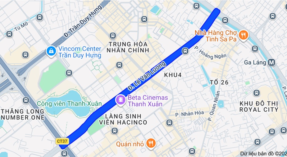 1. Trước sáp nhập đường Lê Văn Lương ở đâu Hà Nội?