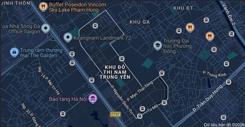 1. Khu đô thị Nam Trung Yên ở đâu Hà Nội?
