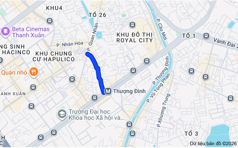 Phố Chính Kinh thuộc phường nào sau sáp nhập, ở đâu Hà Nội?