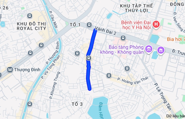 Phố Vương Thừa Vũ thuộc phường nào sau sáp nhập, ở đâu Hà Nội?