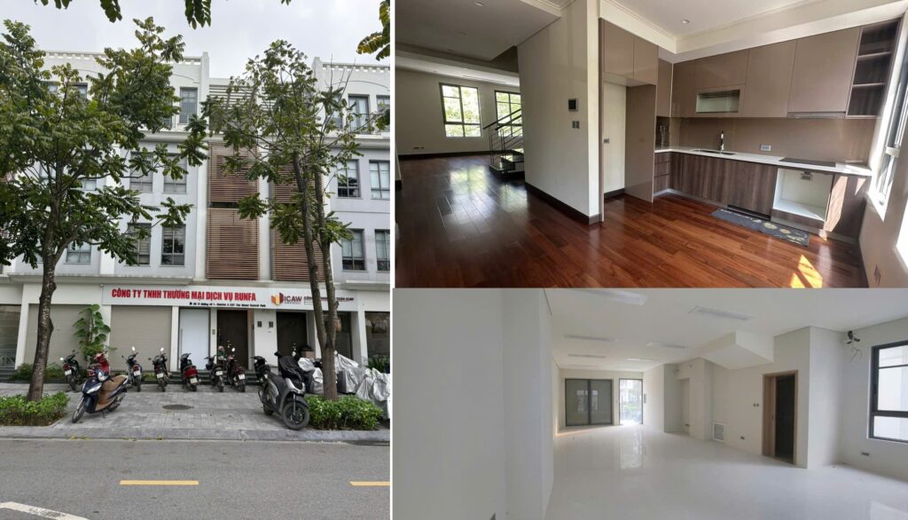 Bán liền kề The Manor Central Park 99m2, 4 tầng, nhìn ra đường Nguyễn Xiển
